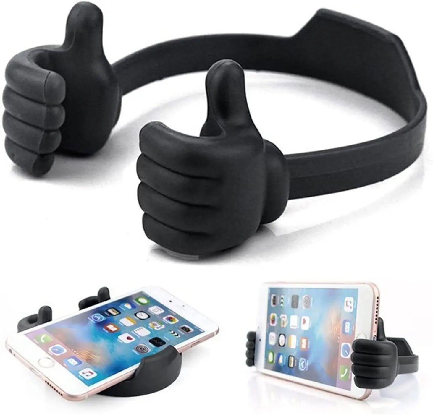 Flexible Cell Phone and Tablet Stand Holder for iPhone, Samsung, Xiaomi, and Huawei - Ergonomic Lazy Desk Design