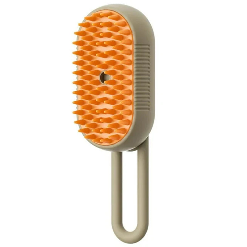3-in-1 Electric Pet Steam Brush – Grooming, Massage & Hair Removal for Cats & Dogs