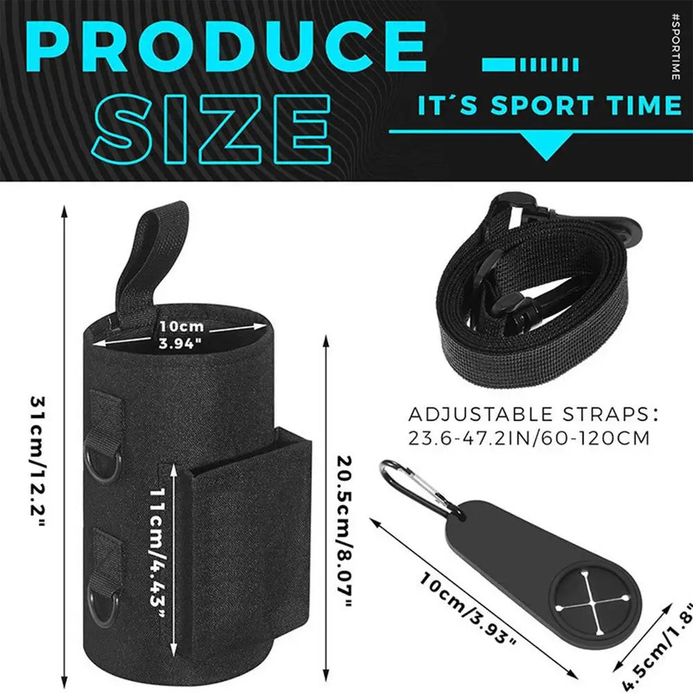 Magnetic Gym Water Bottle Holder – Non-Slip Sling Bag for Fitness & Sports