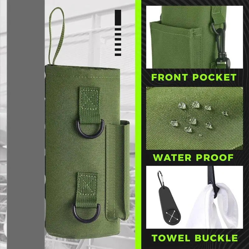 Magnetic Gym Water Bottle Holder – Non-Slip Sling Bag for Fitness & Sports
