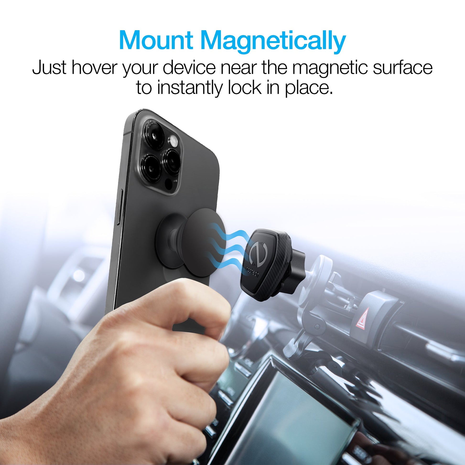Naztech MagBuddy Universal Round Plates – Wireless Charging Compatible -magnetic