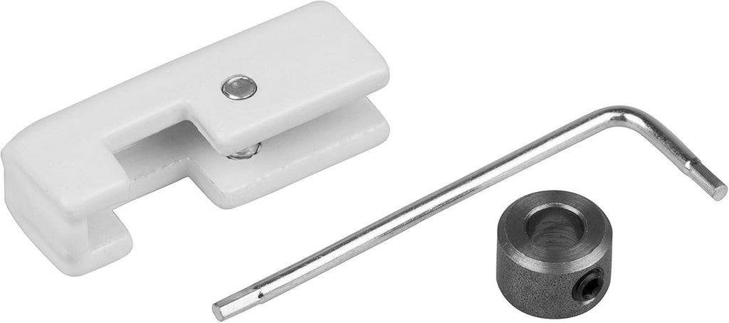 STAS Art Hanging Set: STAS J-Rail Max Security Rod 4X4 White 200 Cm + Security Hook + Security Cap